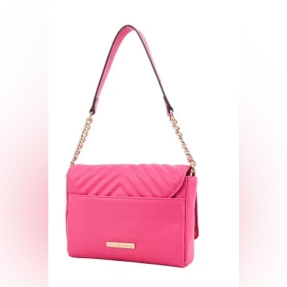 Jessica Simpson Pink Party Ready Flap Shoulder Bag. New With Tags - Picture 3 of 4